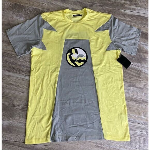 Pink Dolphin Rare Yellow Block T-shirt Streetwear Skateboard Mens Size Medium - Picture 1 of 4